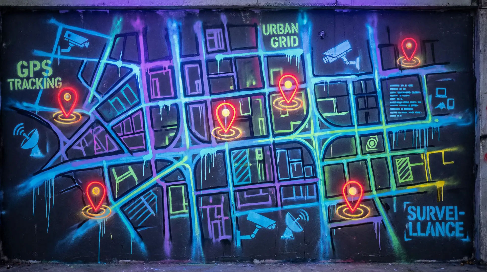 两个人免费视频观看高清视频动漫 狗仔追踪地图 - 城市涂鸦风格